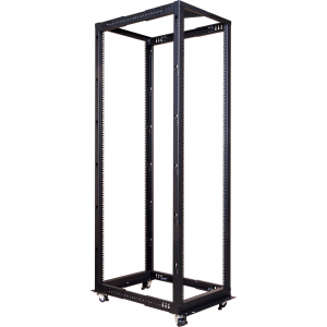 Depth adjustable four post rack